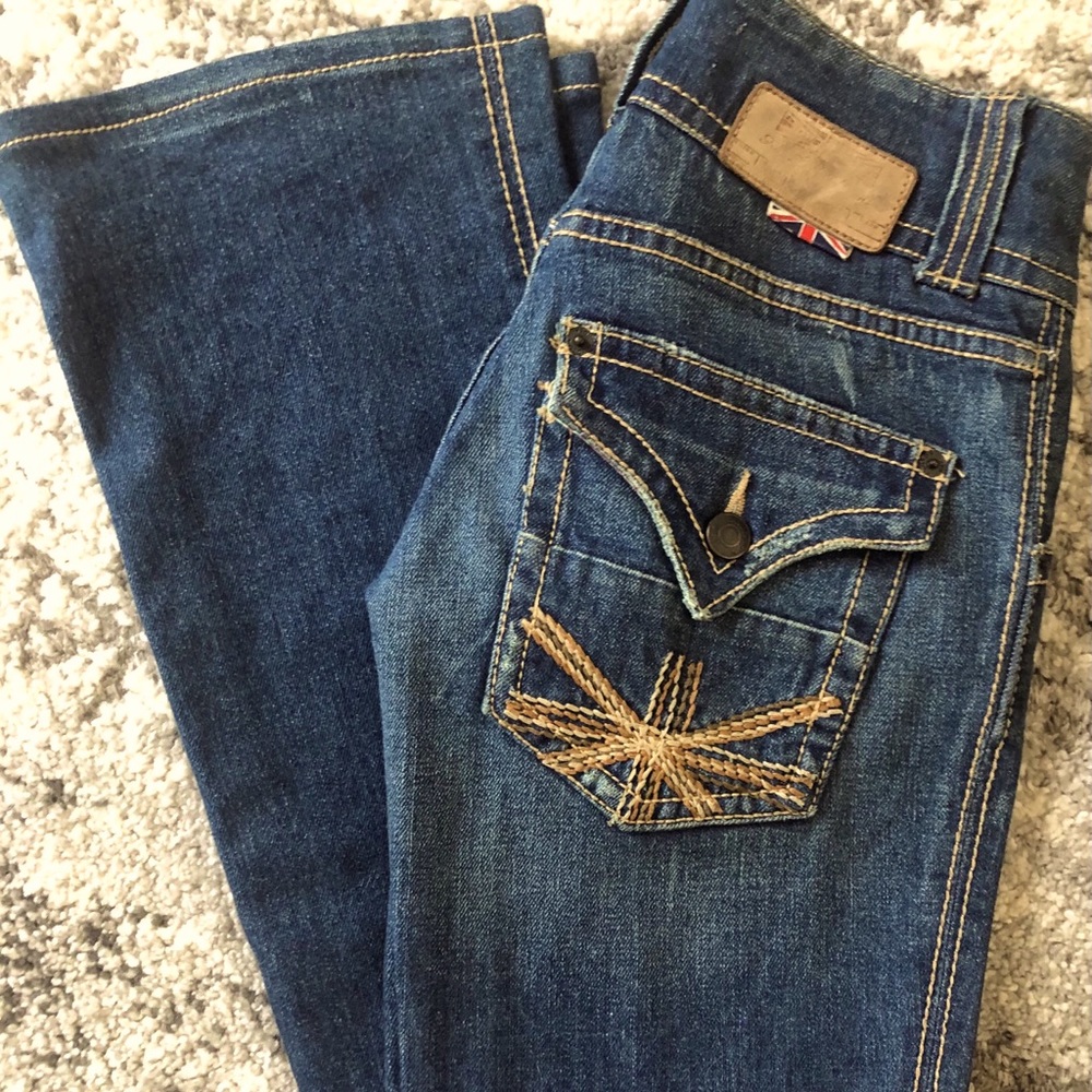 Hudson Jeans 25 British Union Jack Flag